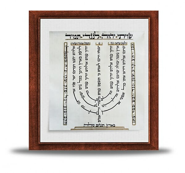 למנצח בנגינות-עבודת יד על קלף אמיתי